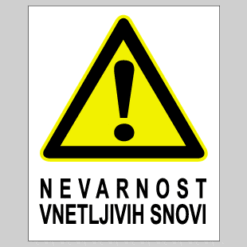 Nevarnost vnetljivih snovi