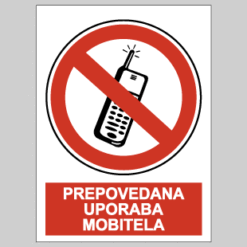 Prepovedana uporaba mobitela