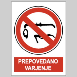 Prepovedano varjenje